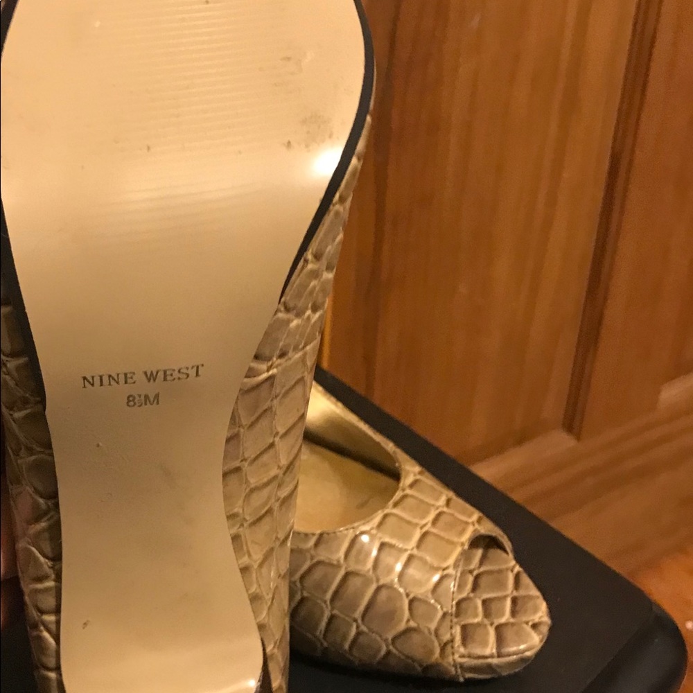 Nine West peep toe stilettos
